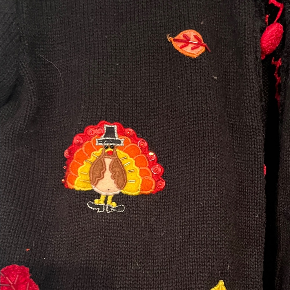 Jack B Quick Black Cardigan with Embroidery - Picture 5 of 7